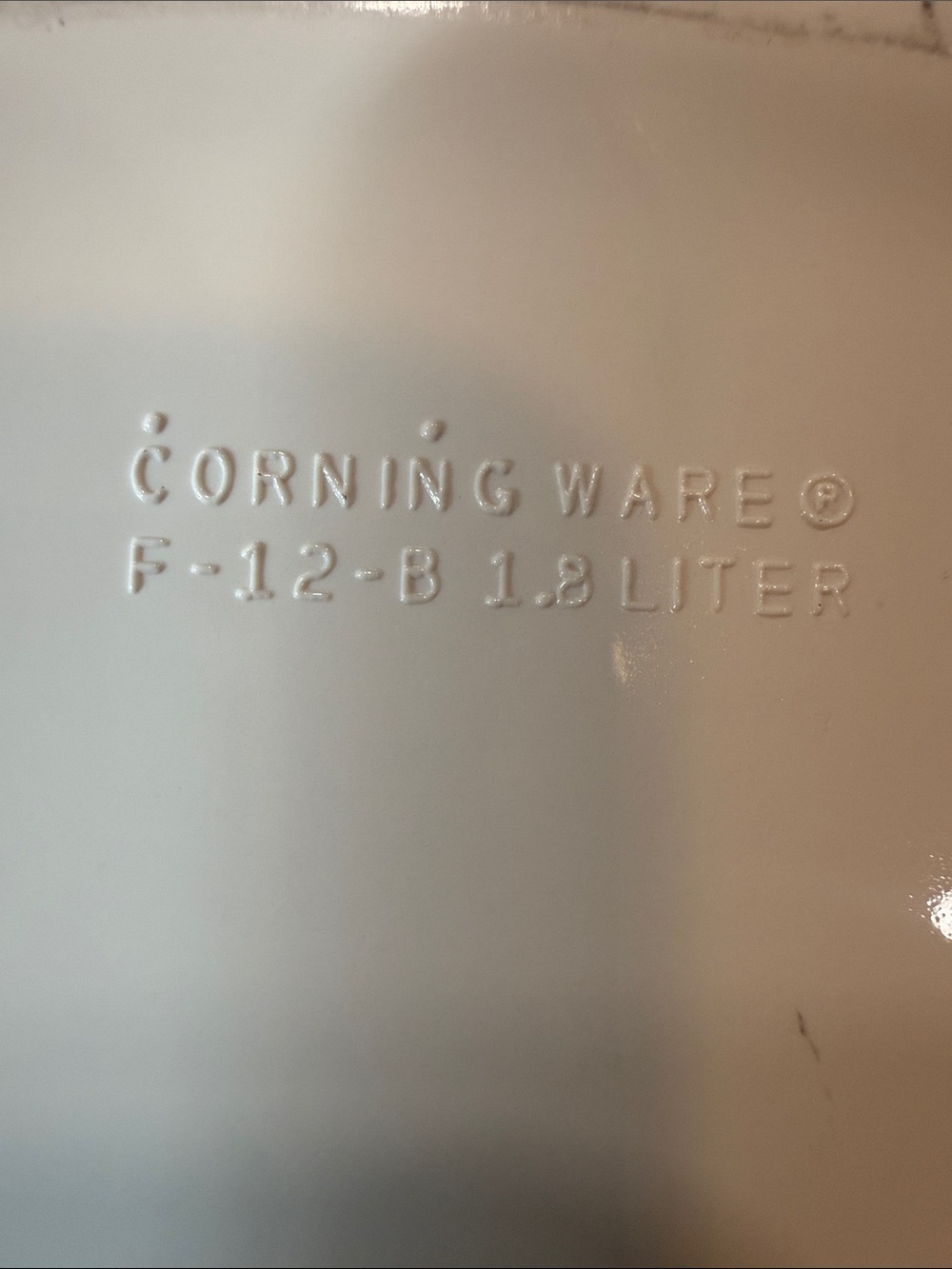 Corningware White Oval Casserole Callaway Ivy with Clear Glass Lid - Picture 7 of 7